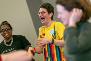 3 women laughing