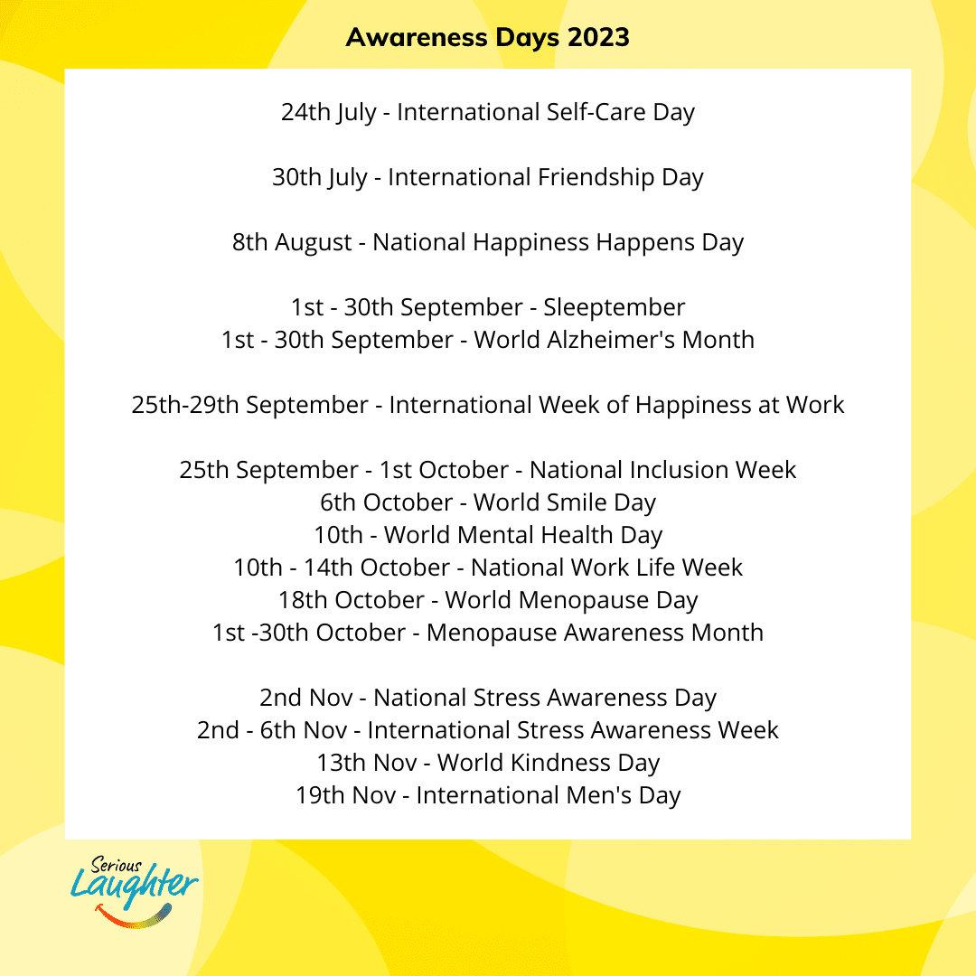 2023 Corporate Wellbeing Awareness Days