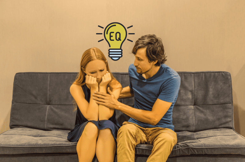 man and woman showing emotional intelligence